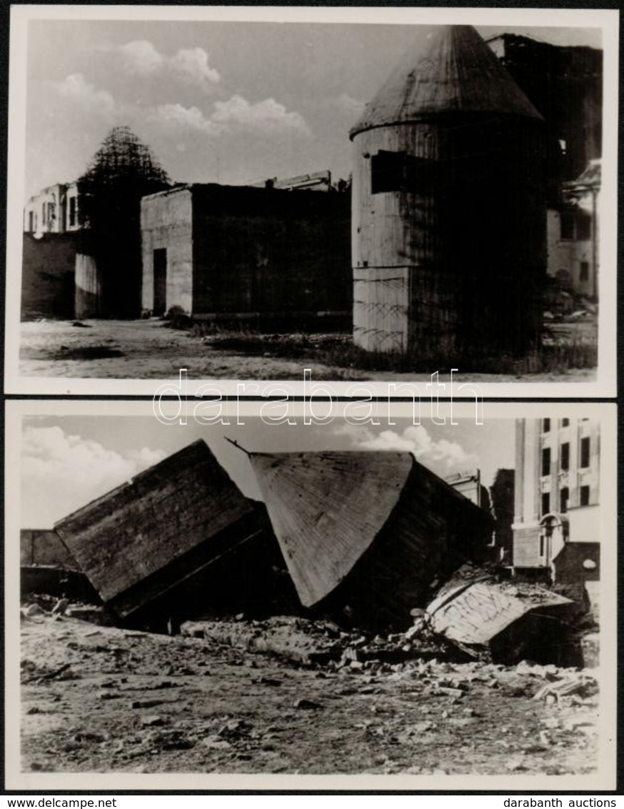 * Berlin, Führerbunker / Hitler's Bunker Air Raid Shelter Located Near The Reich Chancellery. Before And After Blowing U - Non Classificati