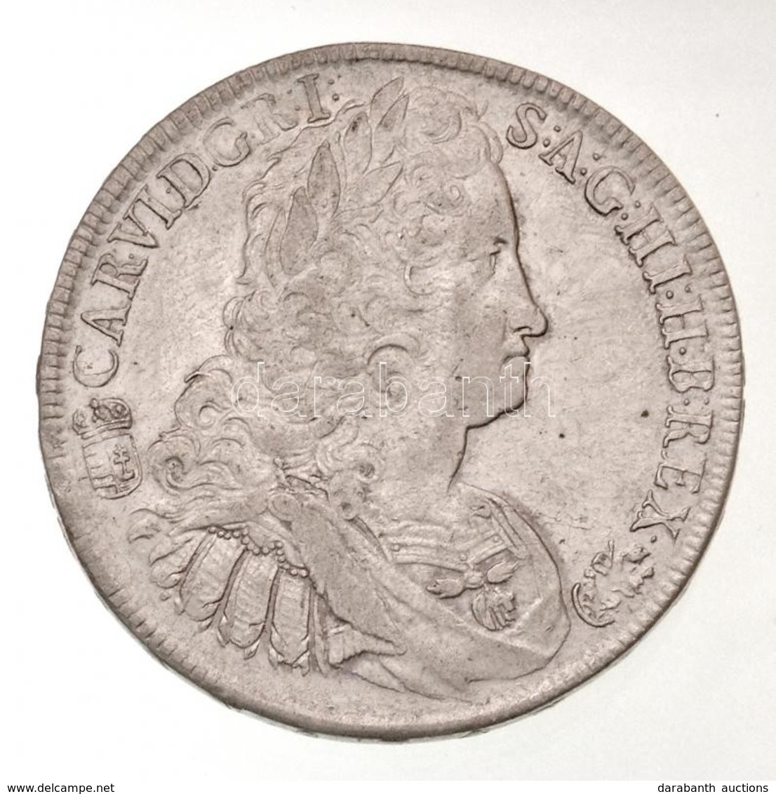 1740K-B Tallér Ag 'III. Károly' (28,81g) T:1-,2 Ph., Apró ü. / Hungary 1740K-B Thaler Ag 'Charles III' (28,81g) C:AU,XF  - Non Classificati