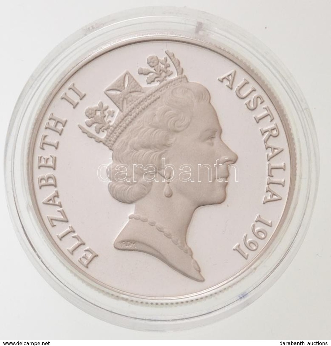 Ausztrália 1991. 10$ Ag 'Feketenyakú Gólya' Piefort, Lezárt Kapszulában (40,08g/0.925/34mm) T:PP Kis Fo.
/ Australia 199 - Non Classificati