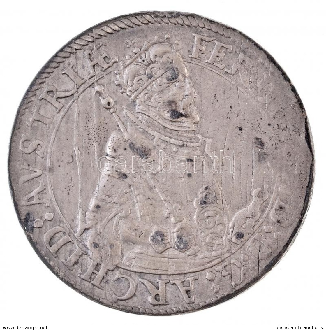 Ausztria 1564-1595.Tallér Ag 'II. Ferdinánd F?herceg' Hall  (28,5g) T:2- Juszt.,ph. / 
Austria 1564-1595. Thaler Ag 'Fer - Non Classificati