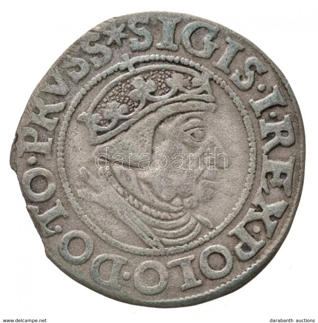 Lengyel Királyság / Gdansk 1538. 1Gr Ag 'I. Zsigmond' (1,7g) T:2,2- / 
Poland / Gdansk 1538. 1 Grossus Ag 'Sigismund I'  - Non Classificati