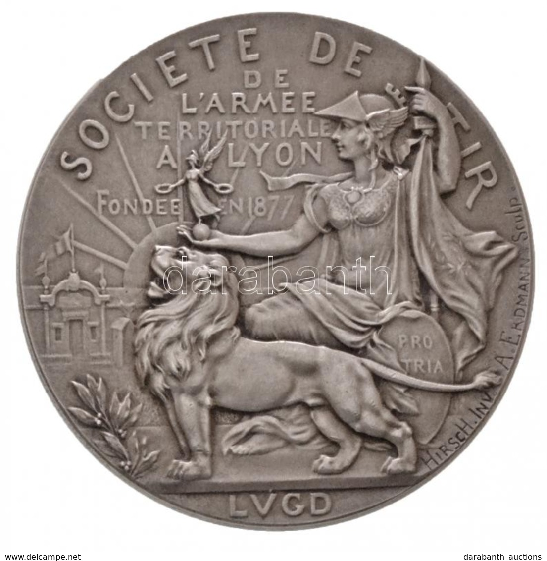 Franciaország ~1900. 'Société De Tir De L'Armée Territoriale Á Lyon - Fondée En 1877 (Lyoni Lövész Honvéd Társaság - Ala - Non Classificati