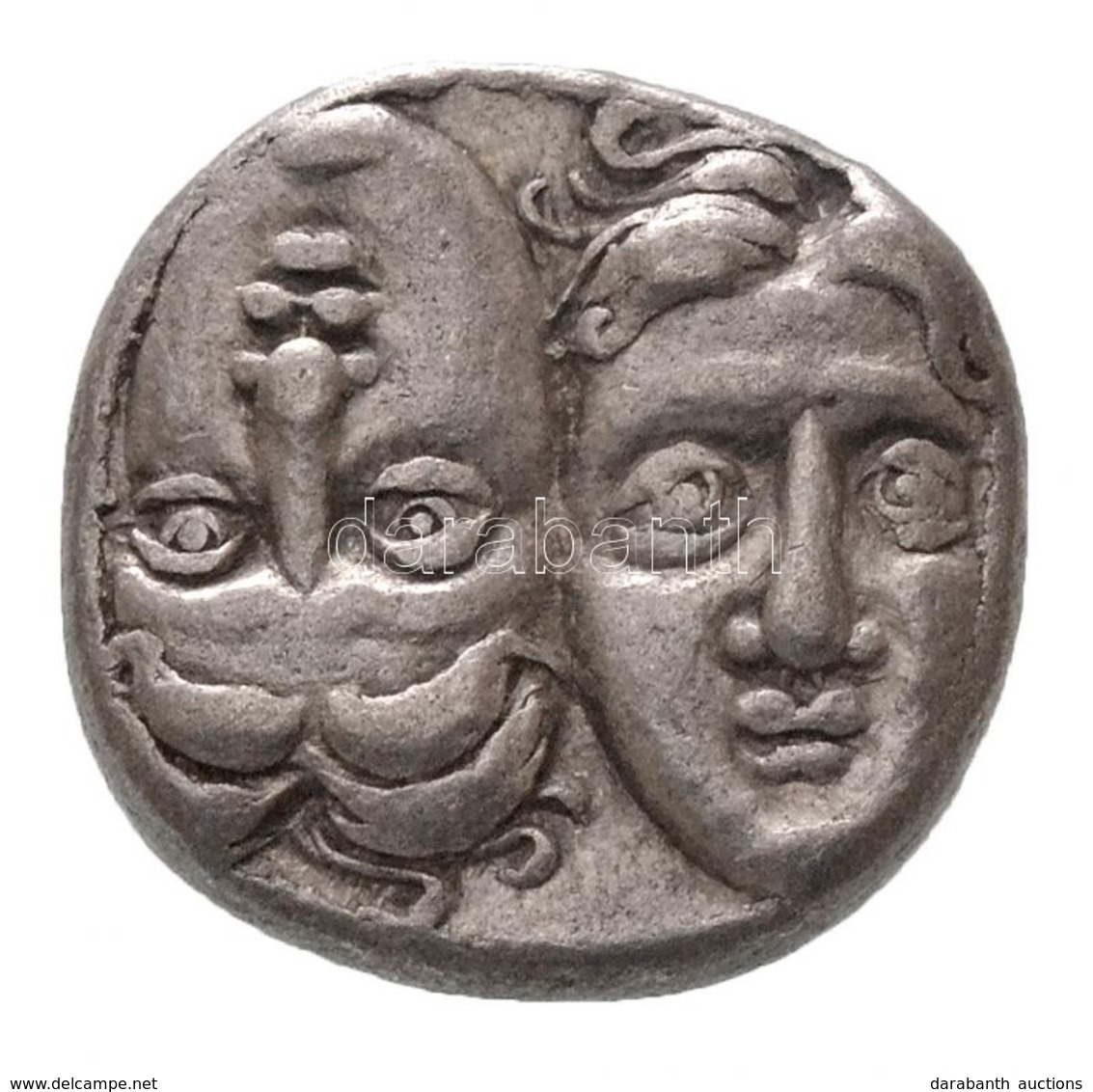 Thrákia / Isztrosz Kr. E. IV. Század Ag Drachma (5,16g) T:1-,2 / 
Thrace / Istros 4th Century BC Ag Drachm 'ISTRIH - A'  - Ohne Zuordnung