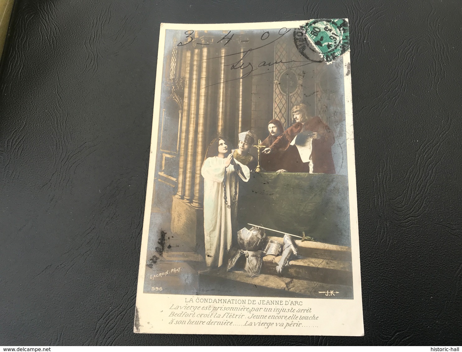 596 - LA CONDAMNATION DE JEANNE D’ARC La Vierge Est Prisonniere Par Un Injuste Arret Bedfort Croit La Fletrir... - Saints