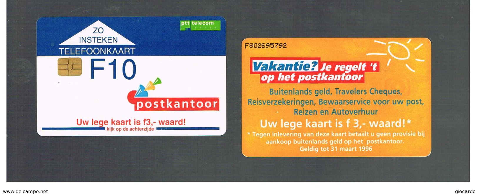 OLANDA (NETHERLANDS) -   1995  POSTKANTOOR -  USED - RIF. 10854 - Other & Unclassified