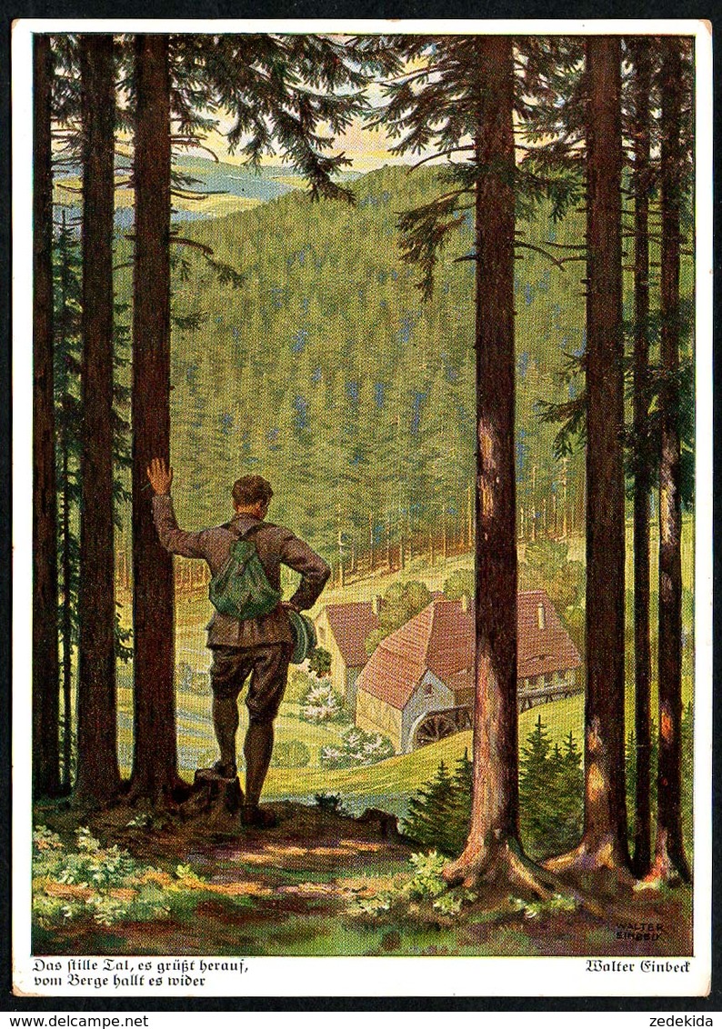 B3216 - Walter Einbeck Künstlerkarte - F. Bruckmann München - Einbeck, Walter