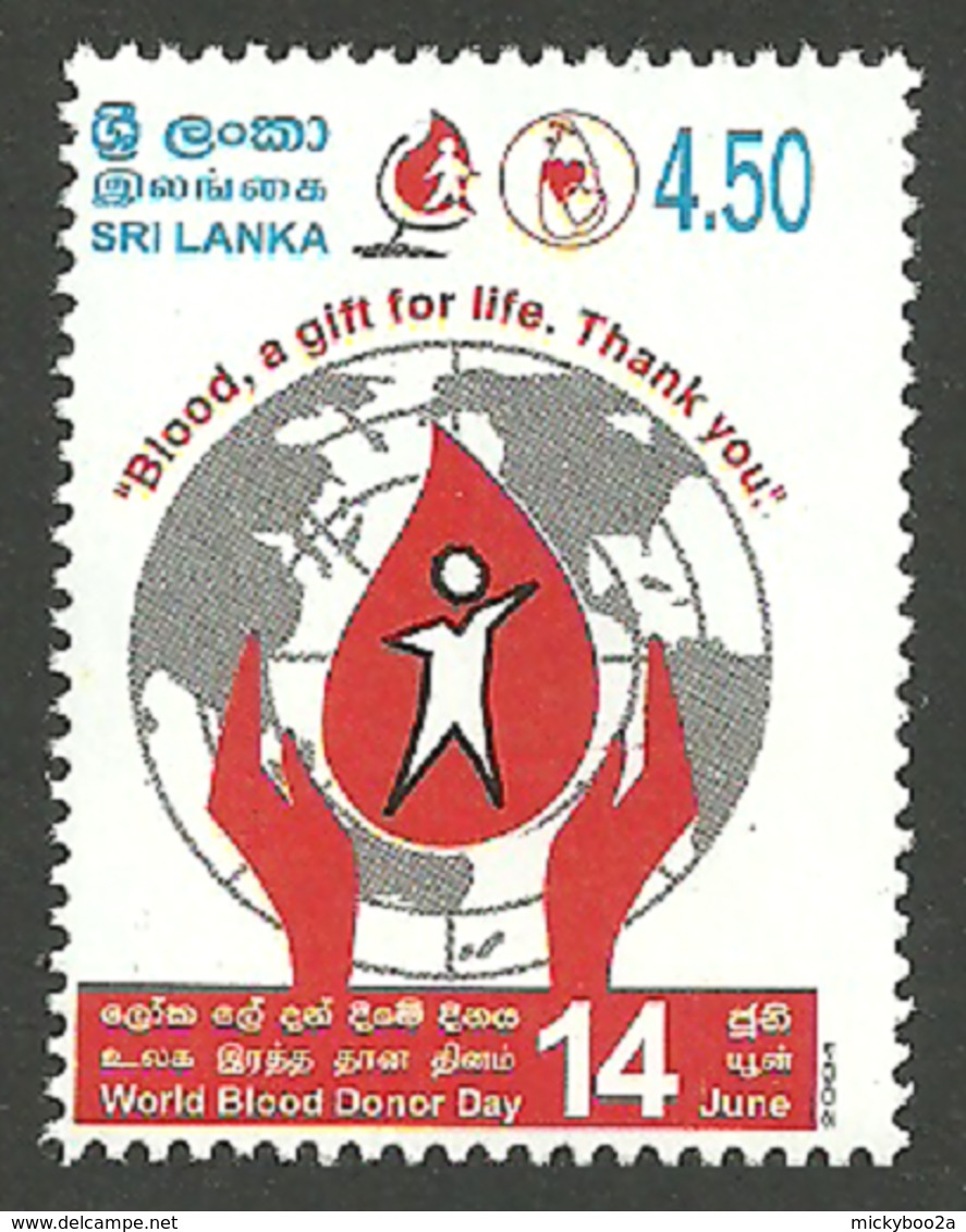 SRI LANKA 2004 MEDICAL BLOOD DONOR DAY SET MNH - Sri Lanka (Ceylon) (1948-...)