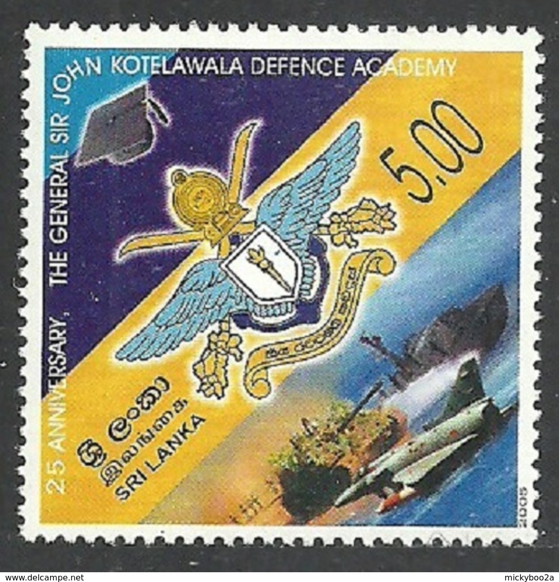 SRI LANKA 2005 MILITARY DEFENCE ACADEMY TANKS AIRCRAFT SHIPS SET MNH - Sri Lanka (Ceylon) (1948-...)