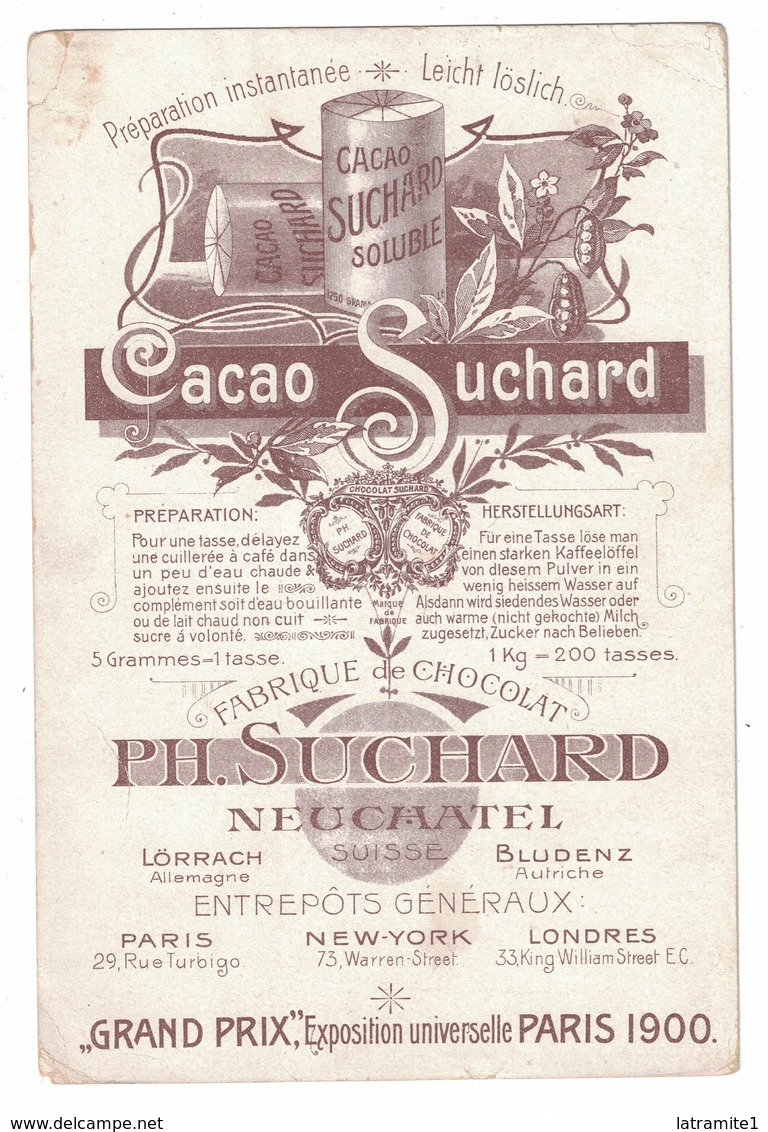 MENU' SUCHARD  LE PROVINCE AUSTRO UNGHERESE  N.6 - Menu