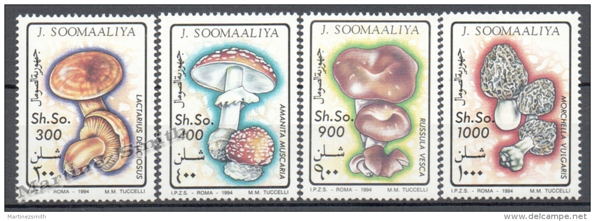 Somalia 1993 Yvert 433-36, Mushrooms - MNH - Somalia (1960-...)