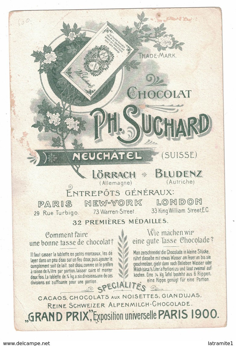 MENU' SUCHARD   LE PROVINCE AUSTRO UNGHERESE  N.6 - Menu