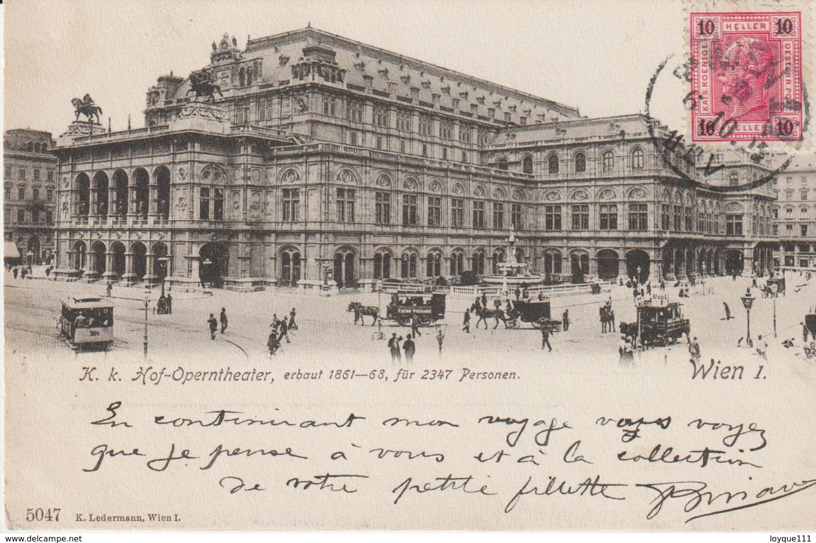 Wien - Hof-operntheater, Erbaut 1861-68, Fur 2347 Personen - Autres & Non Classés