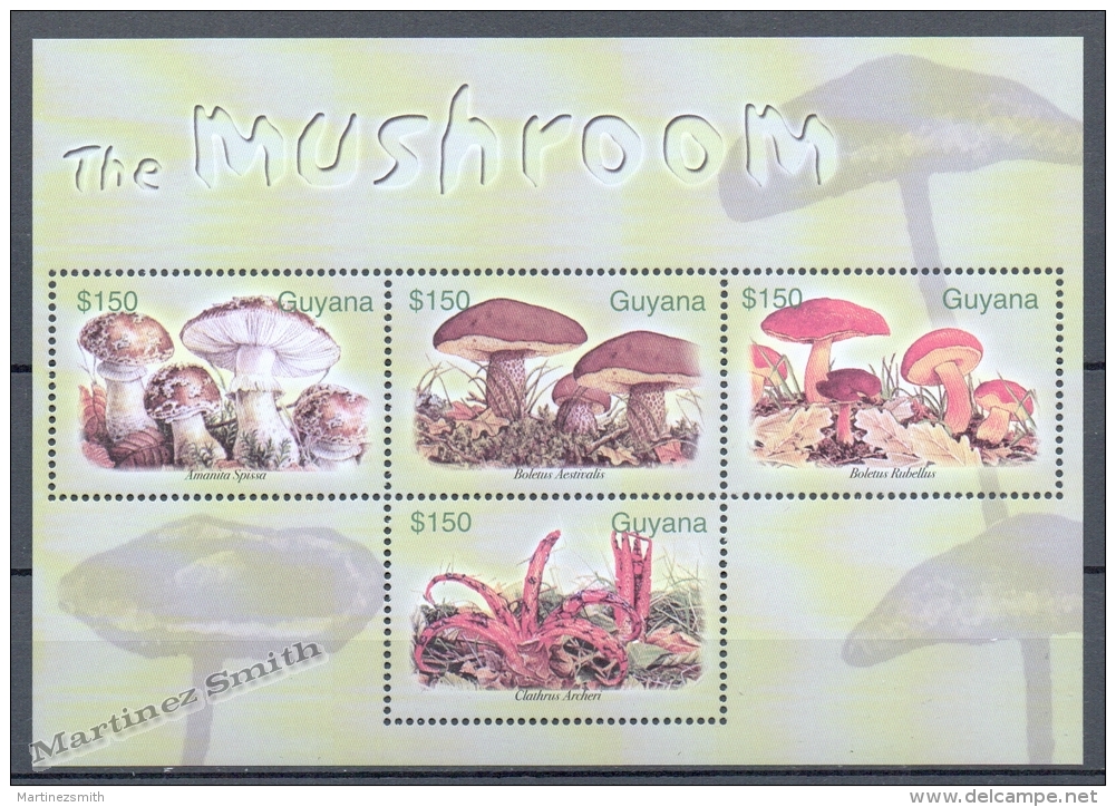 Guyana 2003 Yvert 5691-94, Mushrooms - MNH - Guyana (1966-...)