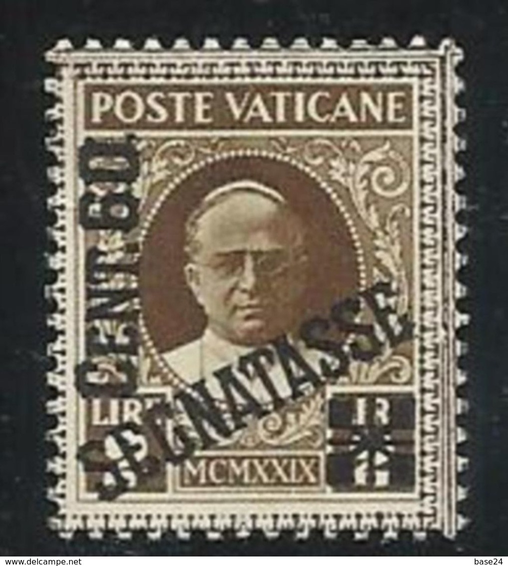 1931 Vaticano Vatican SEGNATASSE  POSTAGE DUE 60c Su 2L Bruno MNH** - Postage Due