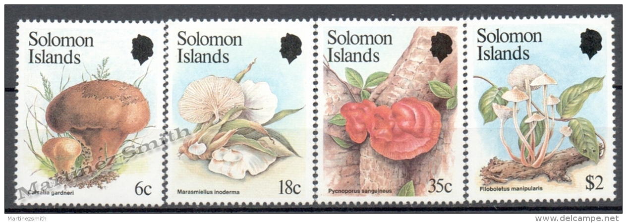 Solomon Islands 1984 Yvert 504-07, Mushrooms - MNH - Islas Salomón (1978-...)