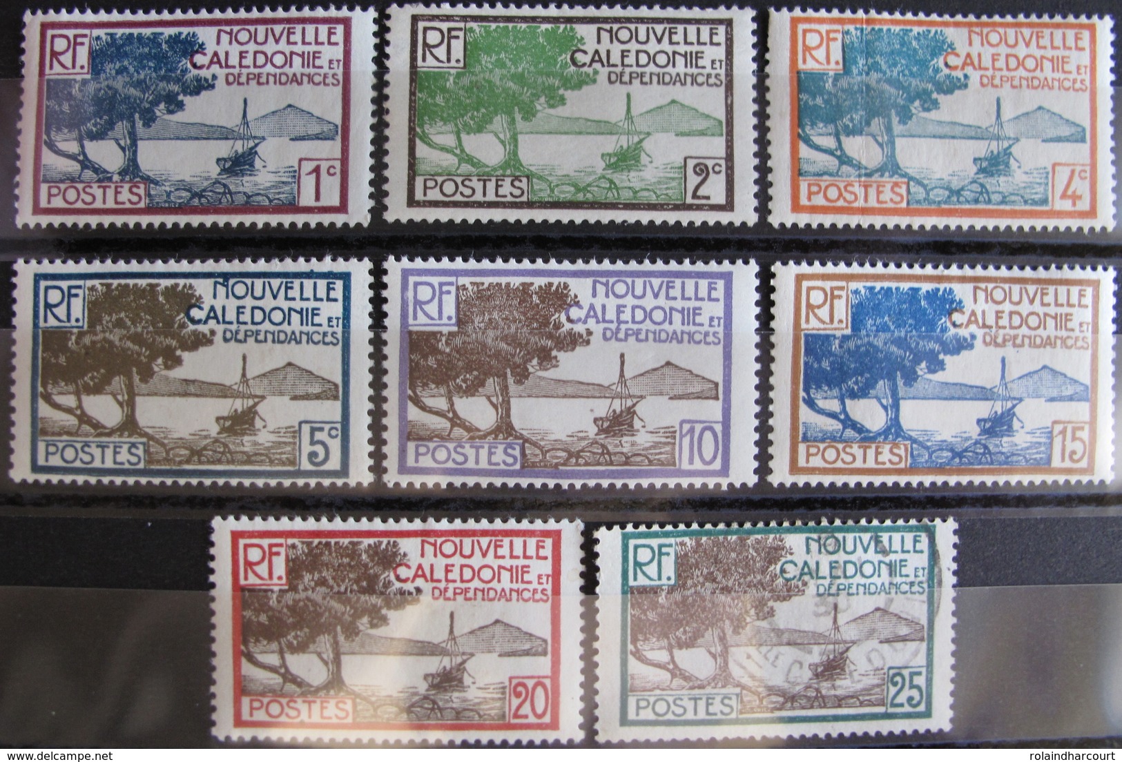 LOT R3586/1046 - 1928 - COLONIES FR. - Nelle CALEDONIE - N°139 à 159 NEUFS*/☉(sauf N°155-155A-156A-160-161) - Cote : 37€ - Neufs