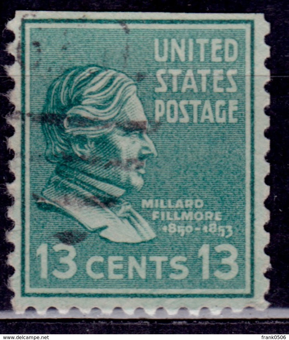 United States, 1938, Millard Fillmore, 13c, Sc#818, Used - Gebraucht