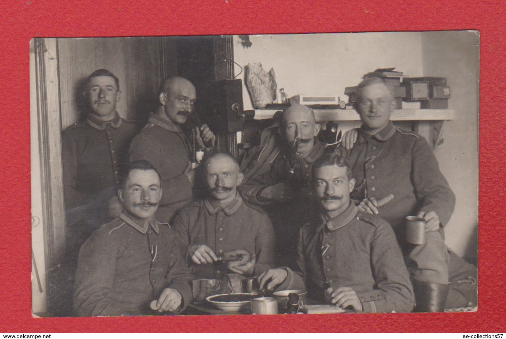 Carte Photo  -  Soldats Allemands  -- - Weltkrieg 1914-18