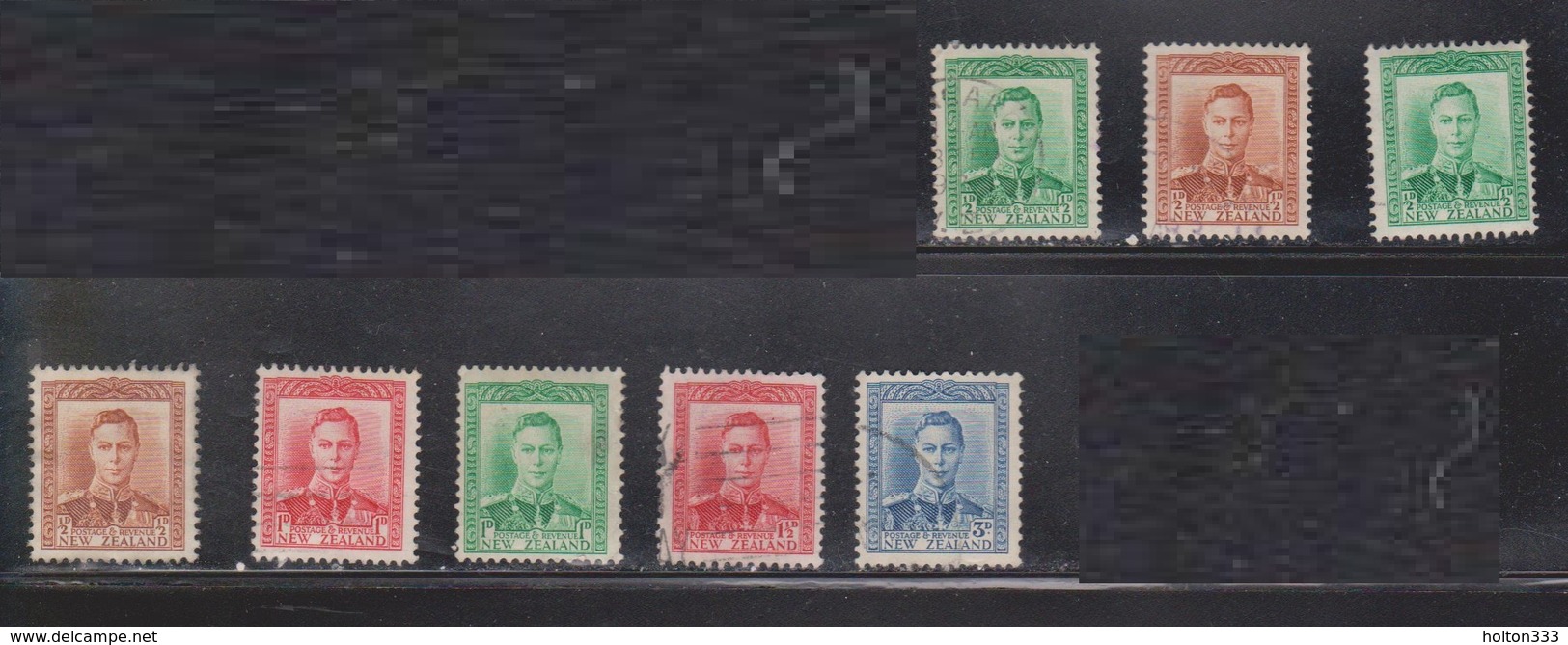 NEW ZEALAND Scott # Between 226 - 228C Used - KGVI Definitives - Used Stamps