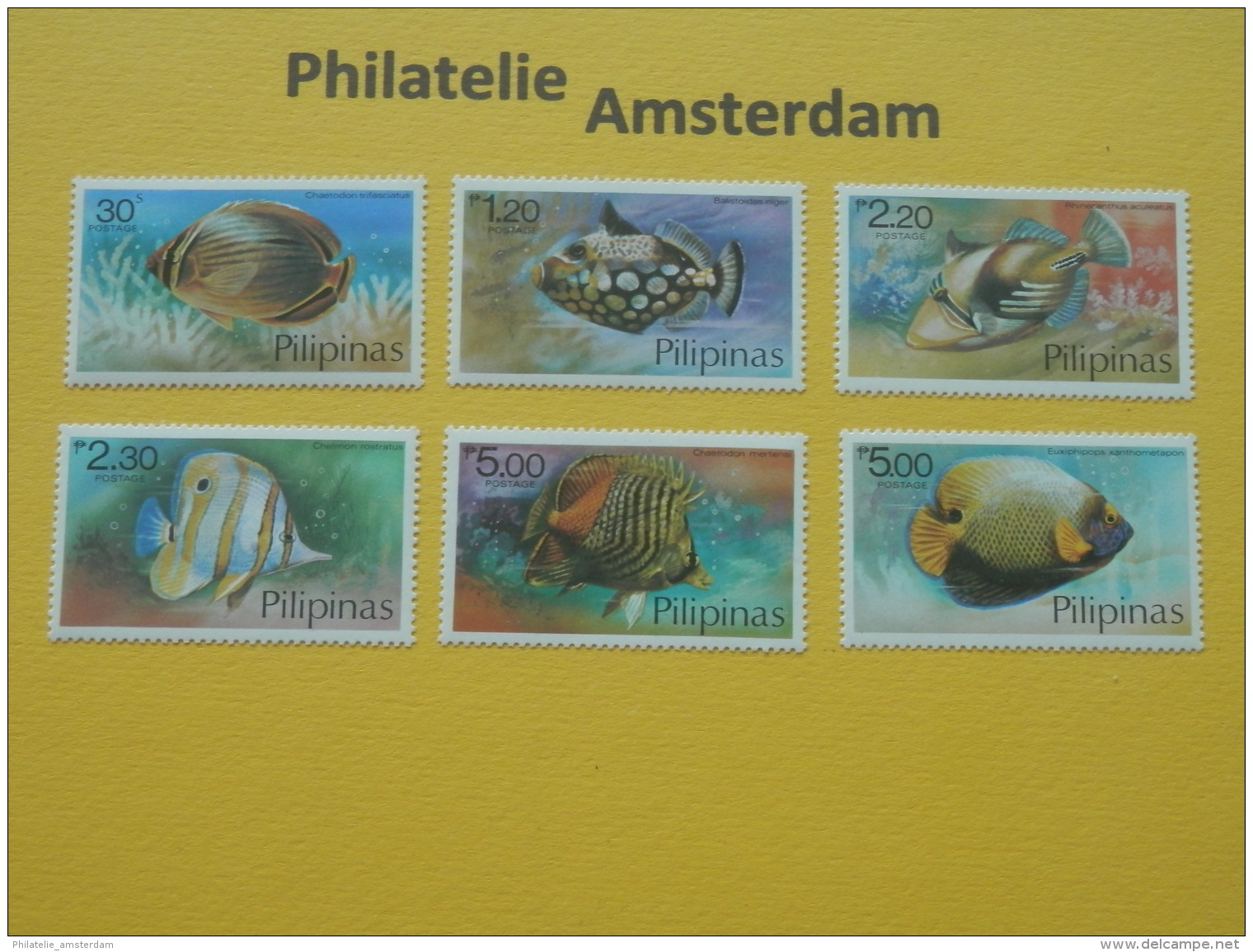 Philippines 1978, FAUNA FISH FISCHE VISSEN POISSONS PECES PESCI: Mi 1256-61, ** - Fische