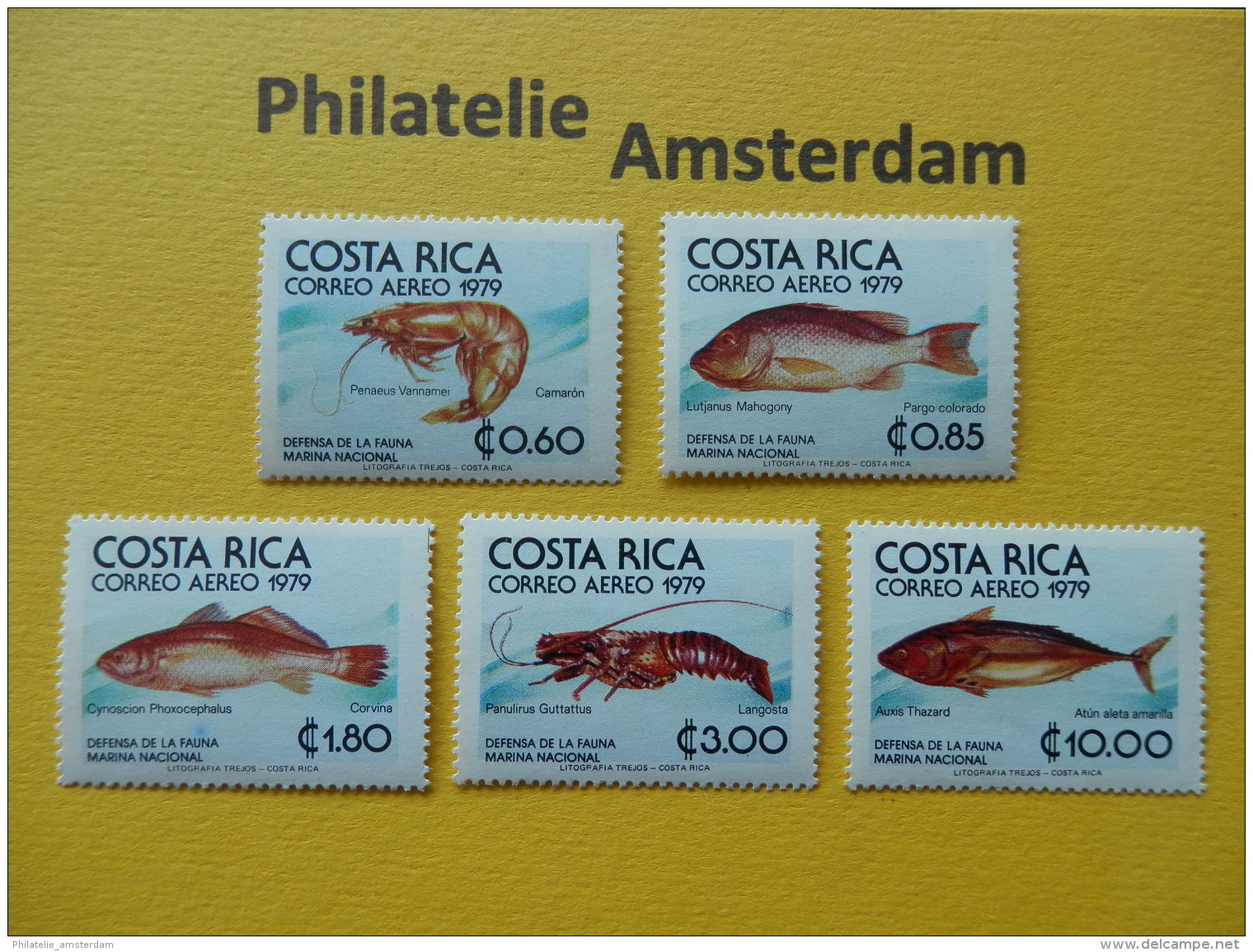 Costa Rica 1979, FAUNA MARINE LIFE ZEEDIEREN MEERESTIERE ANIMAUX DE MER: Mi 1024-28, ** - Maritiem Leven