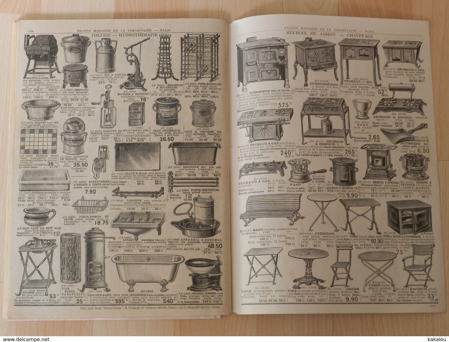 catalogue SAMARITAINE été 1928 mode ,meubles chapeaux etc