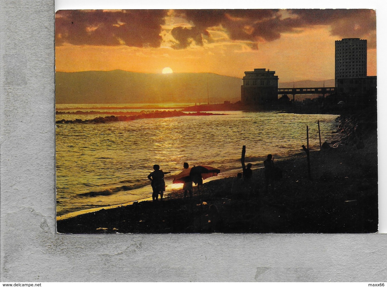 CARTOLINA VG ITALIA - MARINA DI MASSA (MC) - Tramonto - 10 X 15 - ANN. 1969 - Massa