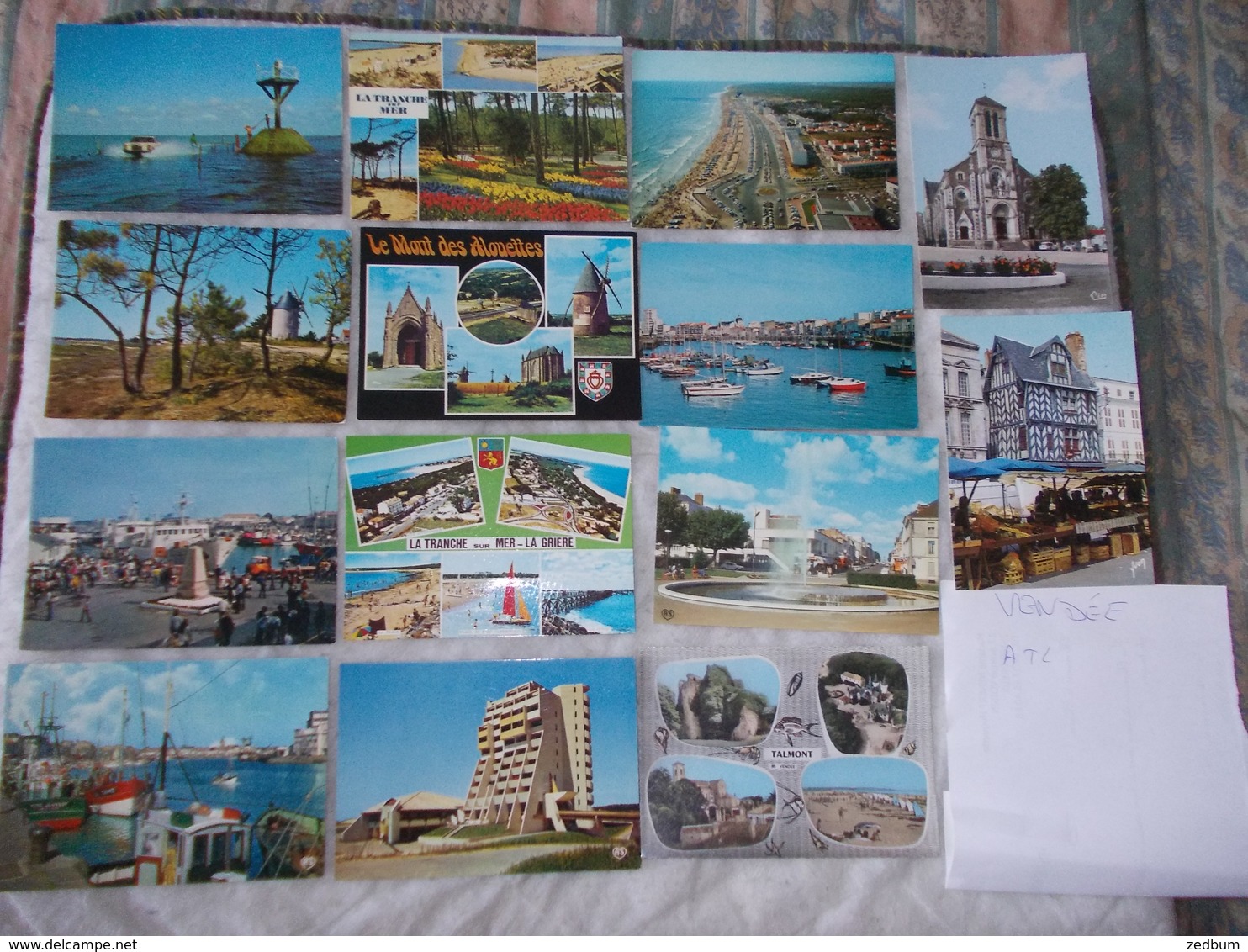 Lot de 36 cartes Postales de la Vendée Ile de Noirmoutier les sables d'olonne ou la Tranche sur Mer