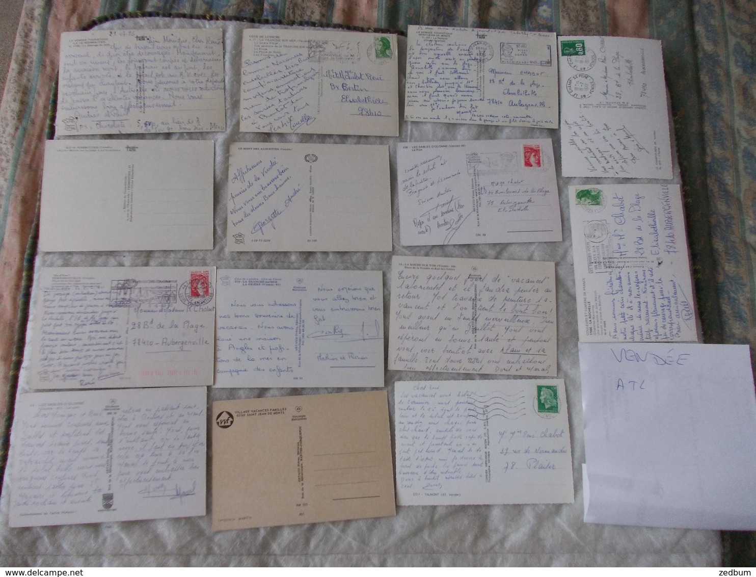 Lot de 36 cartes Postales de la Vendée Ile de Noirmoutier les sables d'olonne ou la Tranche sur Mer