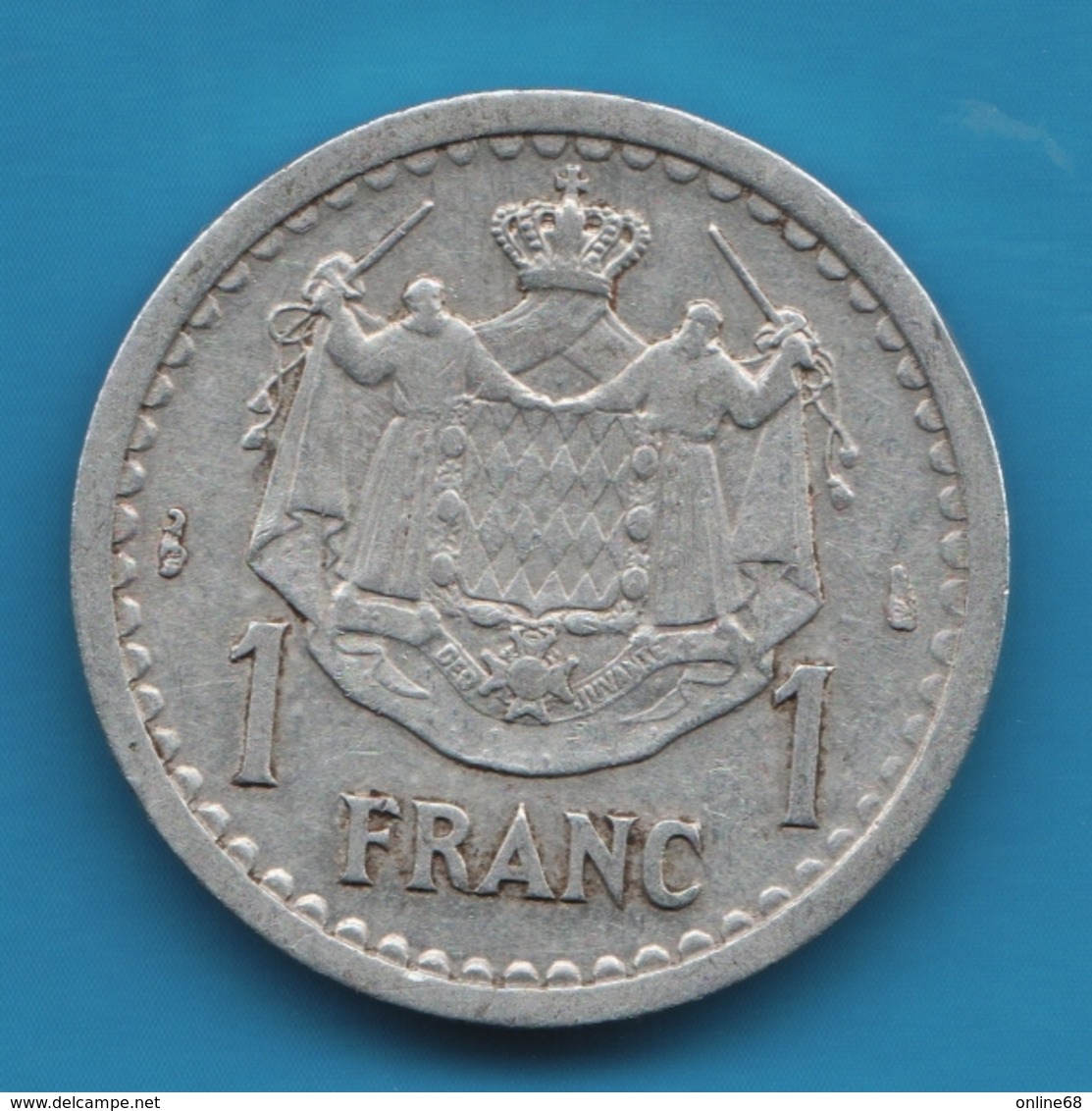 MONACO 1 FRANC 1943 - 1922-1949 Louis II