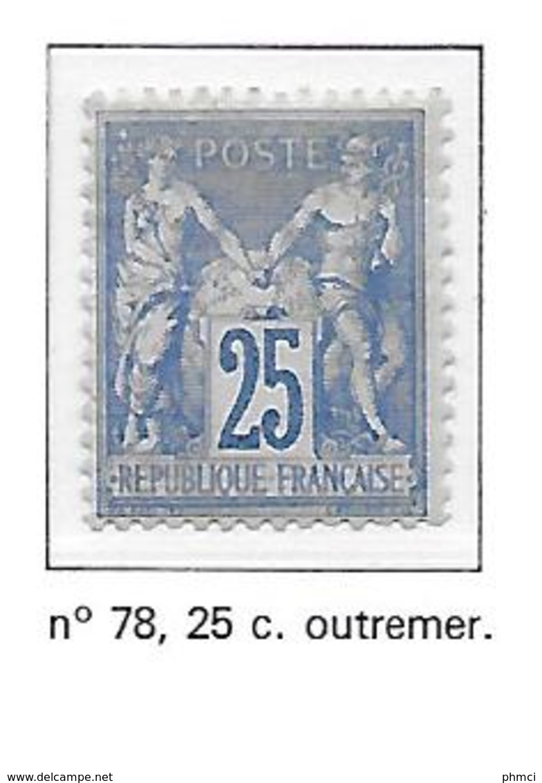 FRANCE N°78 - NEUF (*) - 1876-1878 Sage (Type I)