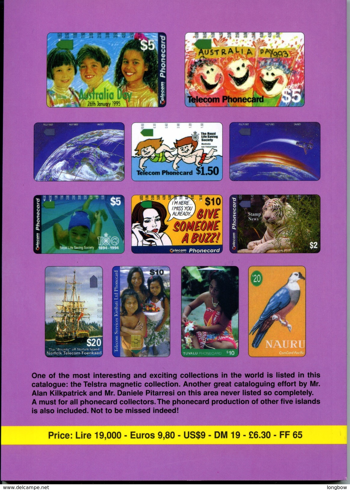 WORLD PHONECARD CATALOGUE-09-OCEANIA 3 - Livres & CDs