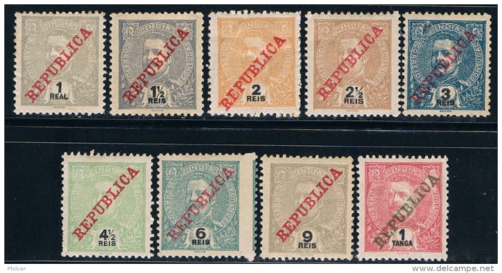 India, 1911, # 200/8, MH - India Portuguesa