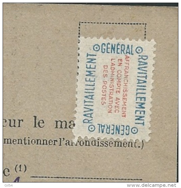 France - Carte De Ravitaillement Général - Cachet  Mairie  De Razines ( Dpt 37 )   - Pa13111 - WW II