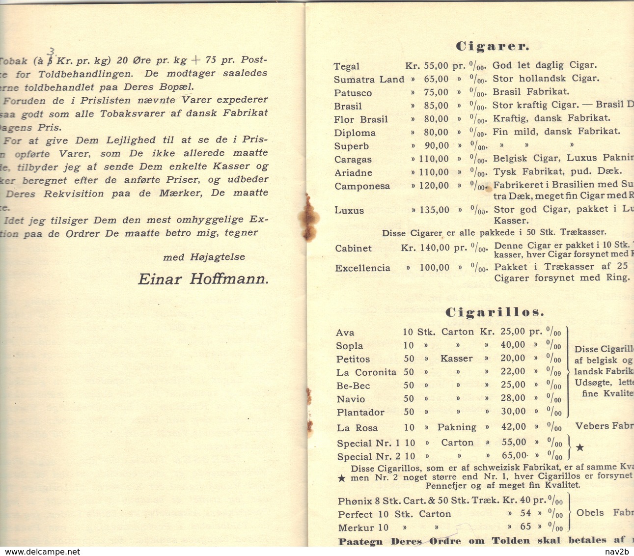 8 Pages . Tarif Tabac à Destination Des Îles Féroé .1965. ( 20x13 ). - Libri