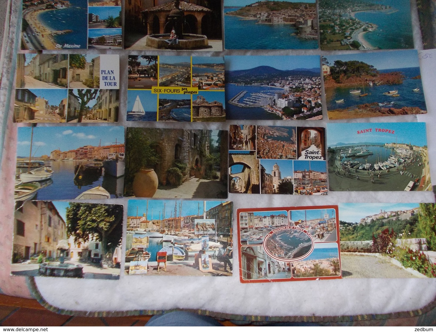 Lot de 66 cartes Postales de la Cote d'Azur Provence Var ou Saint Tropez