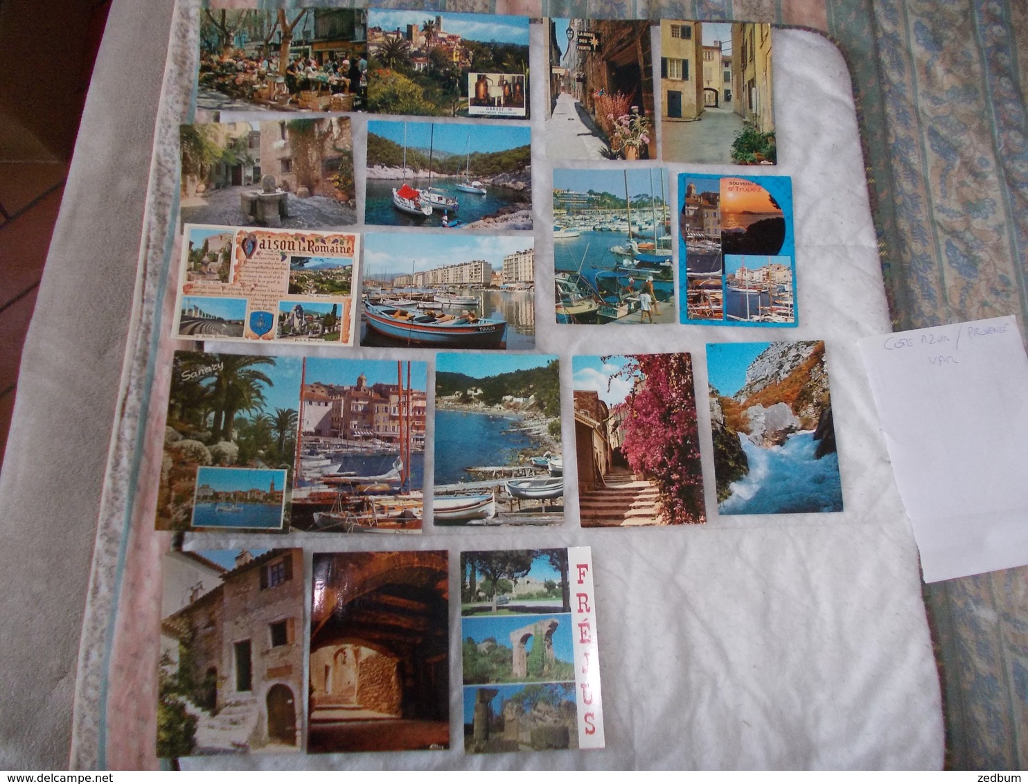 Lot de 66 cartes Postales de la Cote d'Azur Provence Var ou Saint Tropez