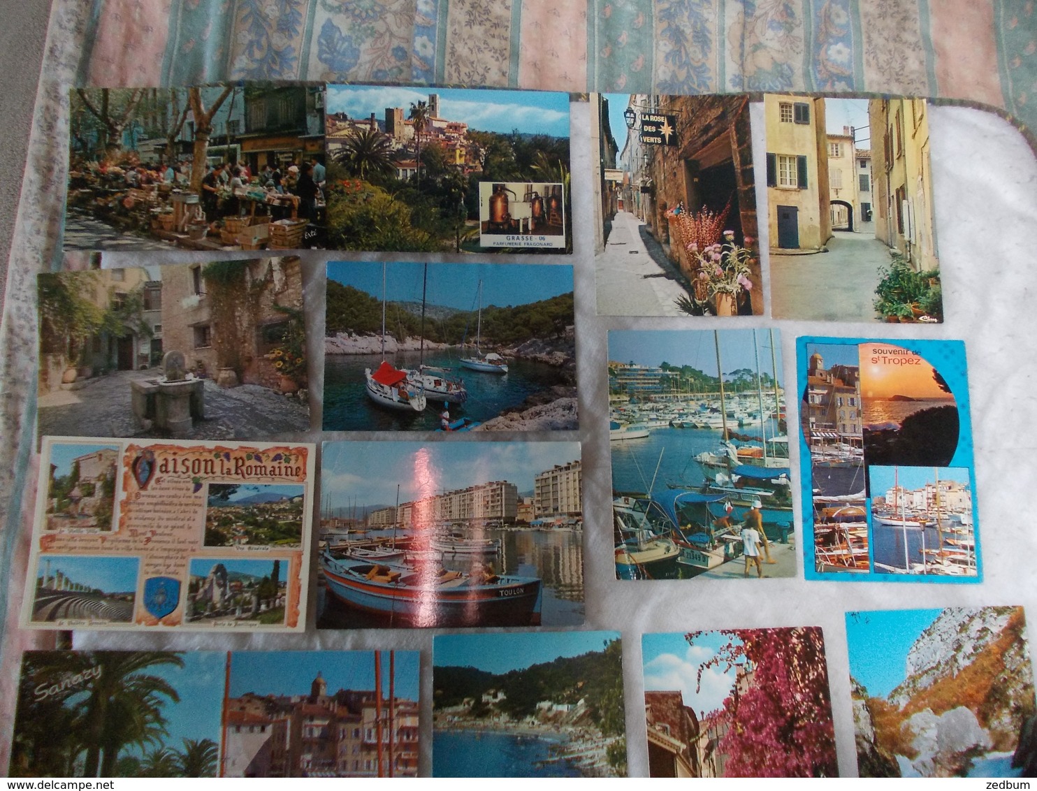 Lot de 66 cartes Postales de la Cote d'Azur Provence Var ou Saint Tropez