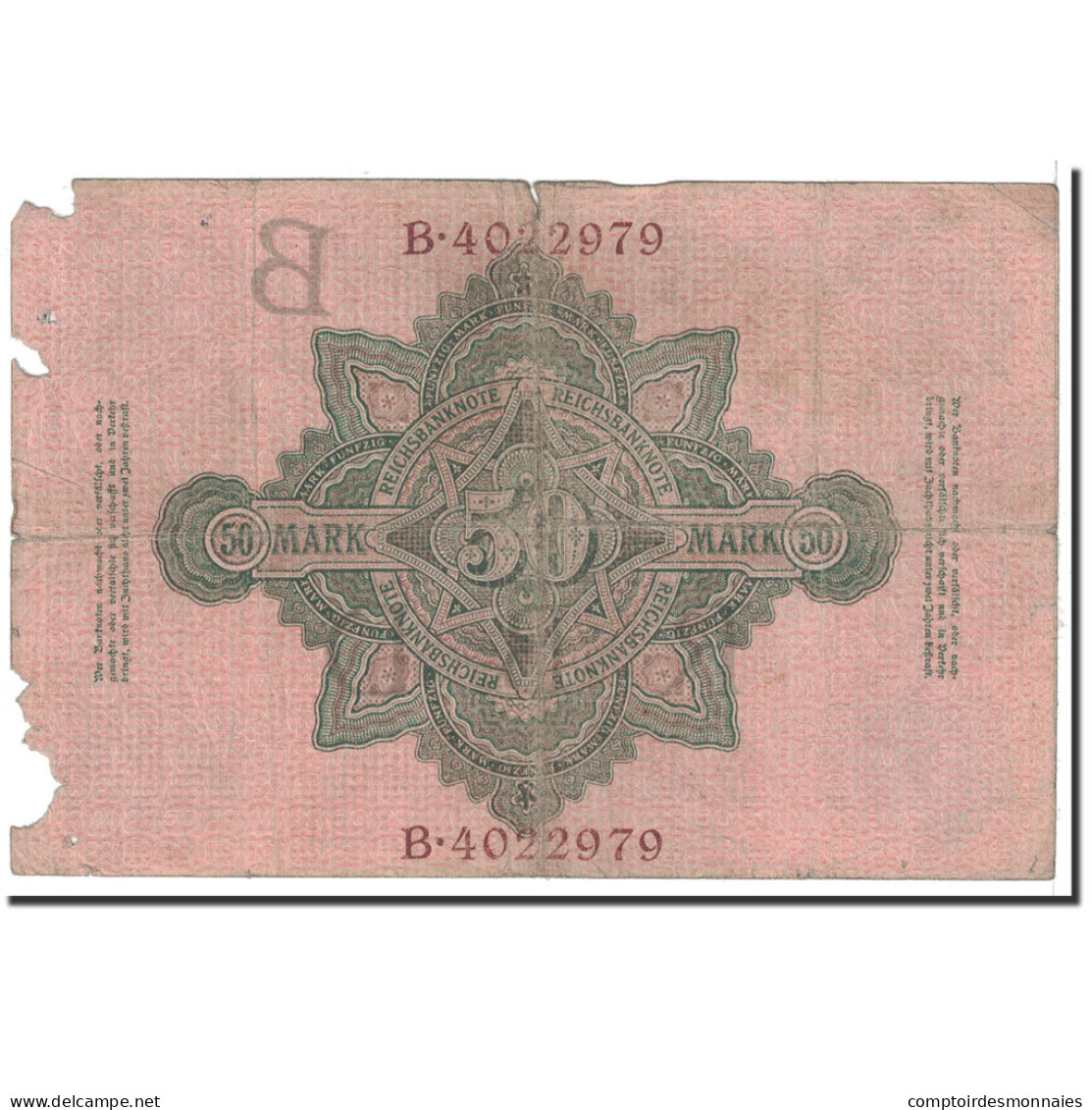 Billet, Allemagne, 50 Mark, 1910, 1910-04-21, KM:41, B - 50 Mark