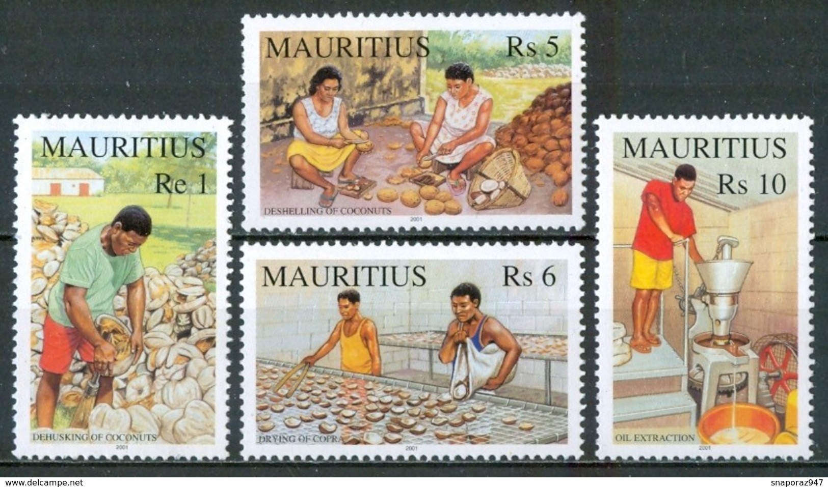 2001 Mauritius Coconud Industrie Industries MNH** Ye128 - Factories & Industries