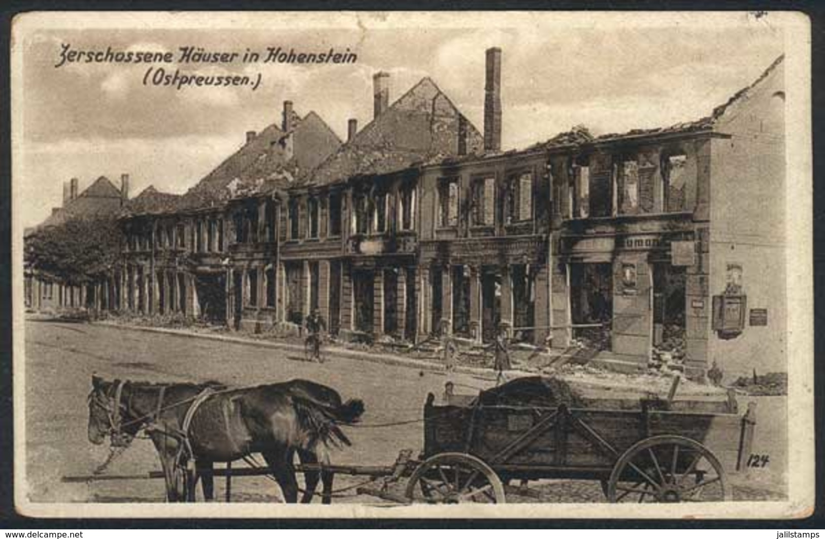 44 GERMANY: HOHENSTEIN: Houses Destroyed In The War, Circa 1915, Fine Quality - Other & Unclassified