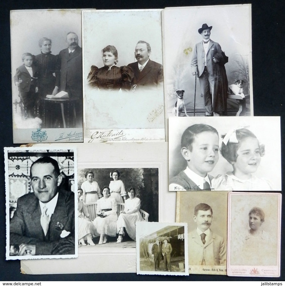 59 GERMANY: Lot Of 134 Old Photographs Of A Family Name HEINK, Who Emigrated From German - 1801-1900