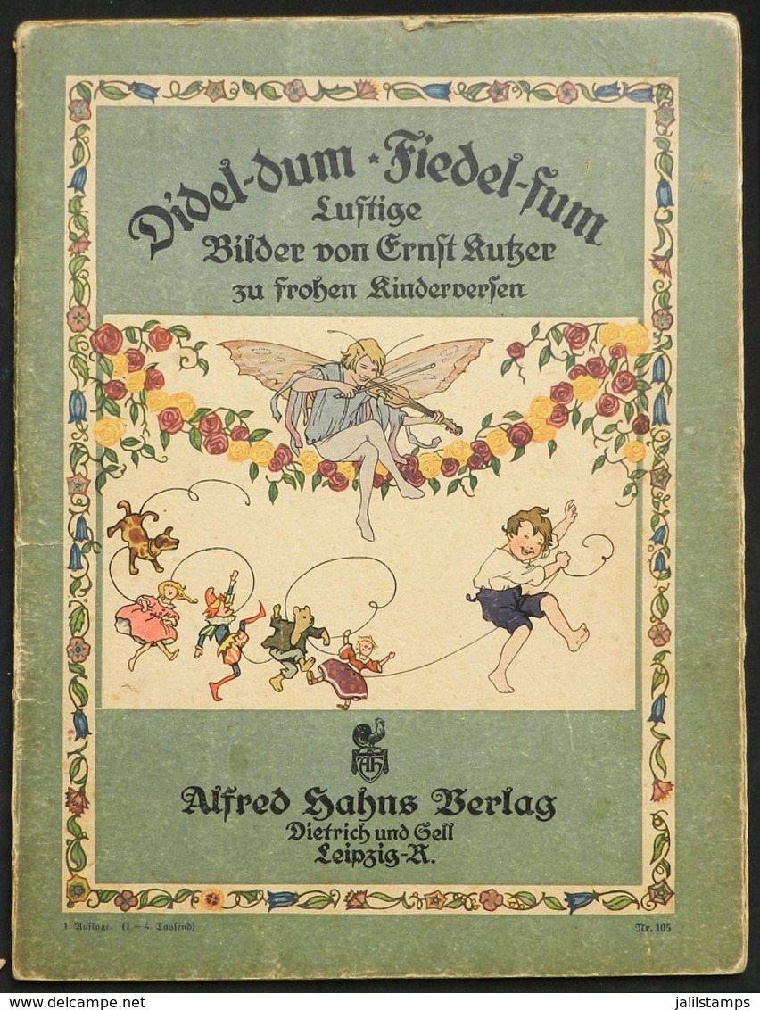 61 GERMANY: Old Children's Book "Didel-dum, Fiedel-fum", By Ernst Kutzer, Hardbound, 8 P - 1801-1900