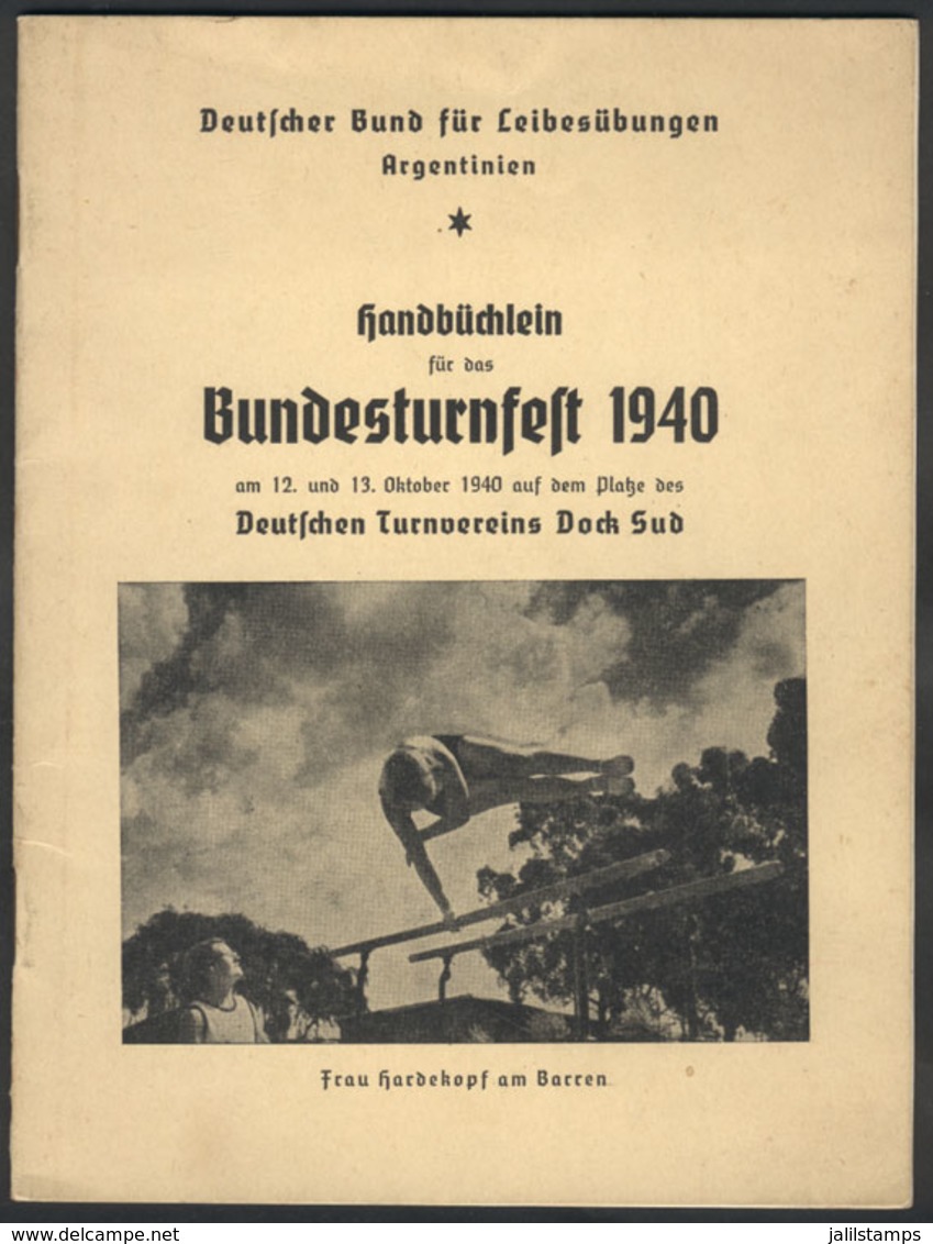 64 GERMANY: Bundesturnfest 1940 - German Federation Of Physical Education In Argentina, - 1801-1900