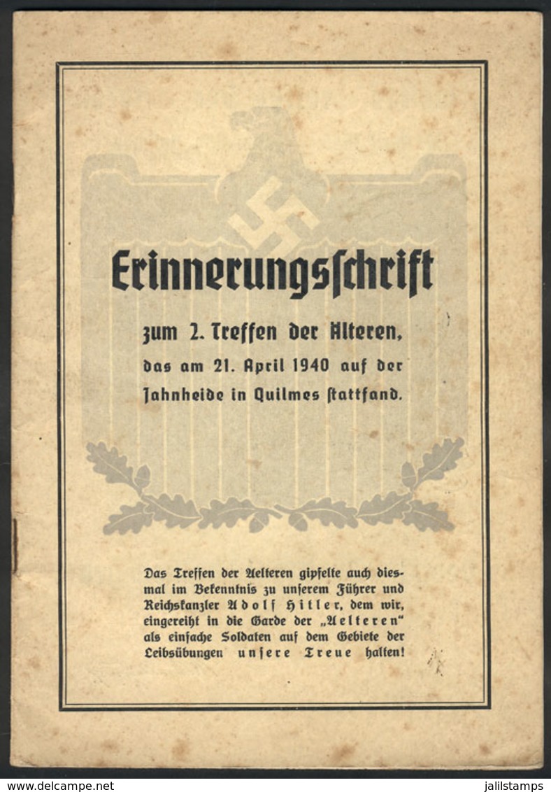 65 GERMANY: German Federation Of Physical Education In Argentina, Book With Report Of Me - 1801-1900