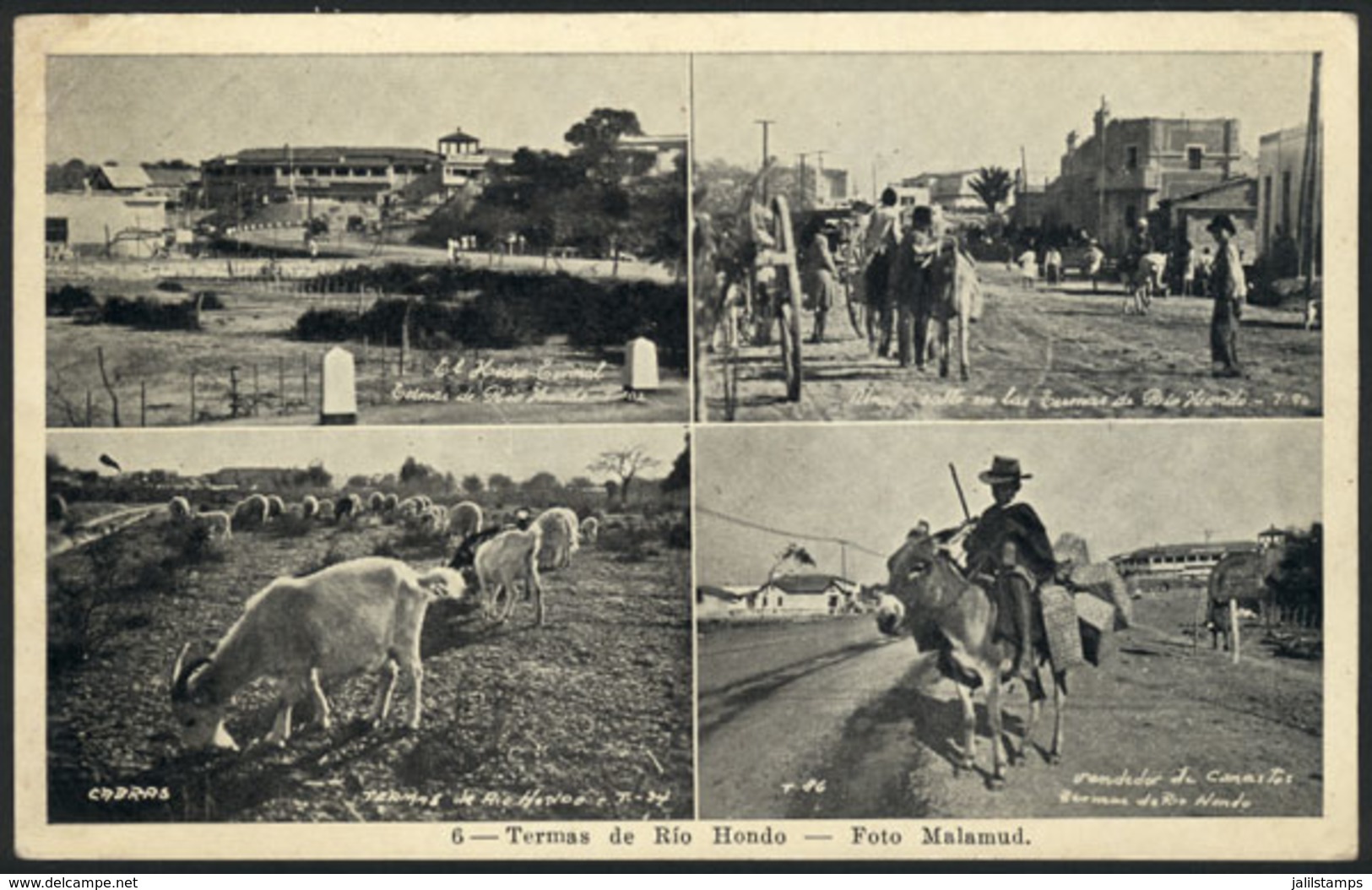 89 ARGENTINA: TERMAS DE RIO HONDO: Small Views Of The City, Foto.Malamud, Circa 1950, Fi - Argentina