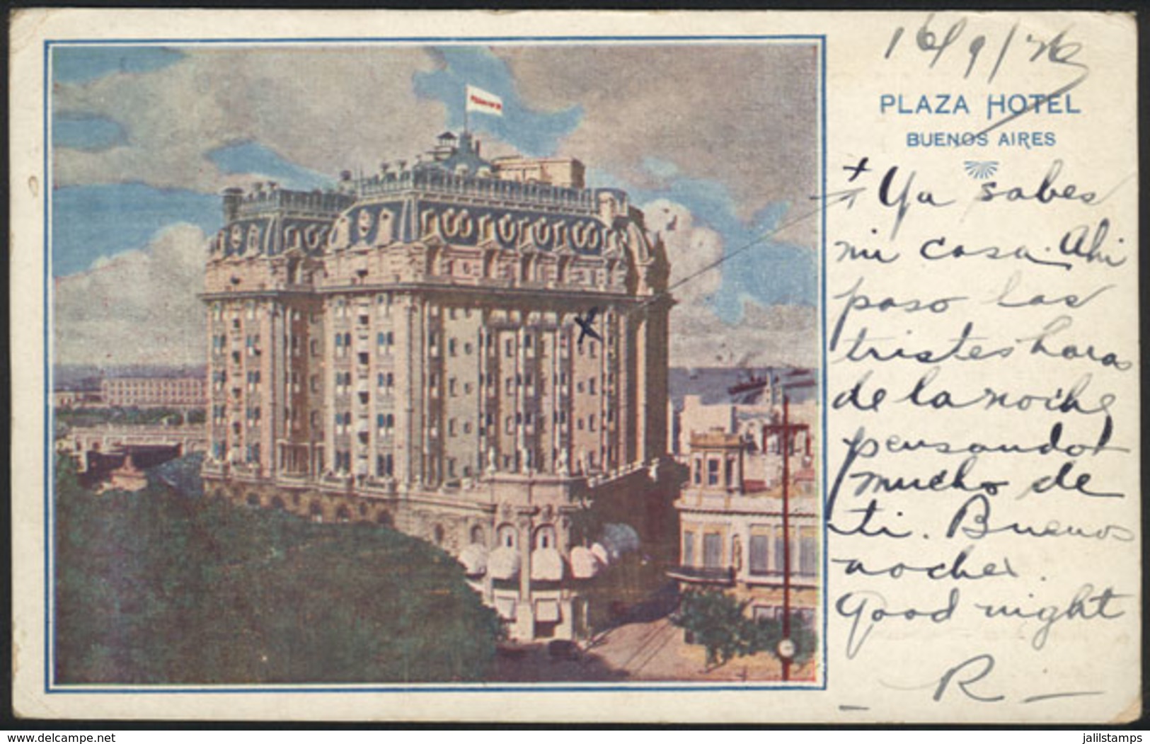 125 ARGENTINA: BUENOS AIRES: Plaza Hotel, VF Quality! - Argentina