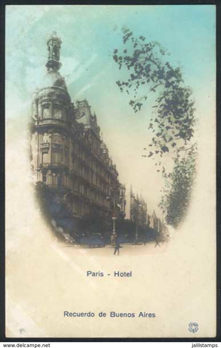 155 ARGENTINA: BUENOS AIRES: Hotel Paris, Circa 1910, Unused, Excellent! - Argentina