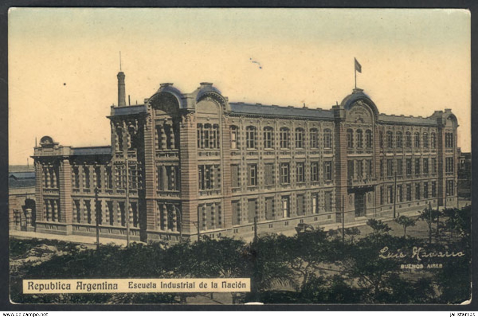 183 ARGENTINA: BUENOS AIRES: National Industrial School, Used In 1921, VF Quality - Argentinien