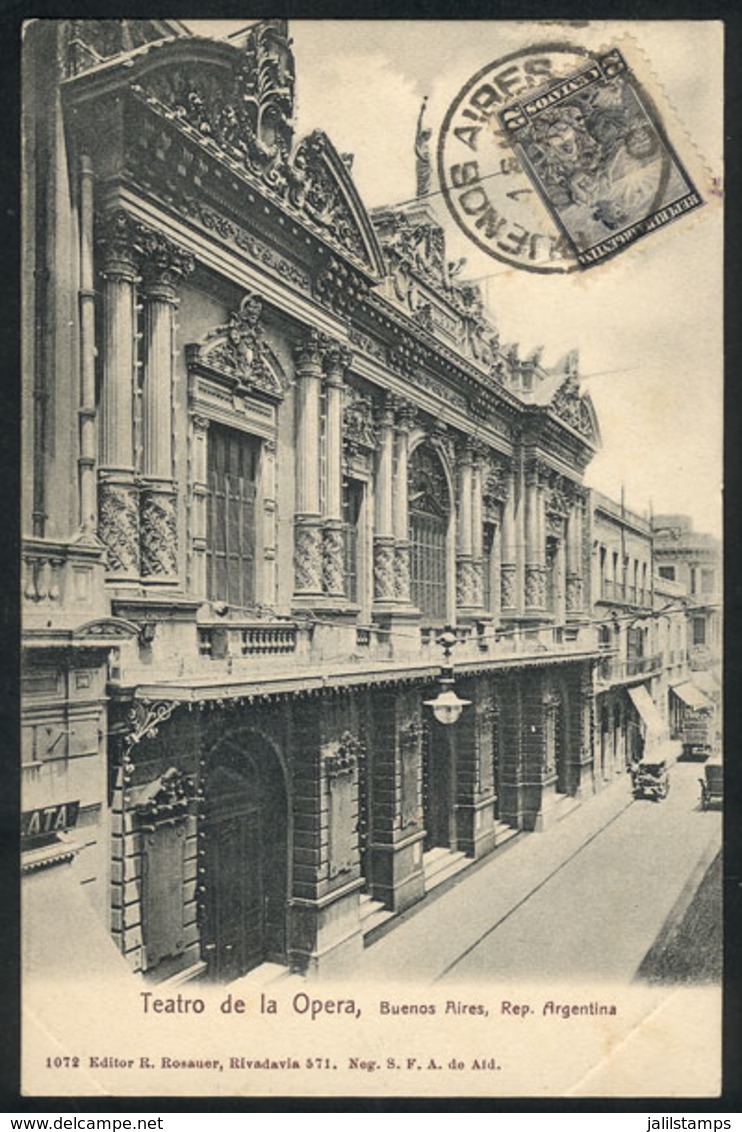 189 ARGENTINA: BUENOS AIRES: Opera Theater, Ed. Rosauer, Used In 1904, VF Quality - Argentine